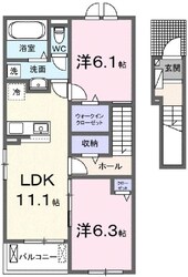 ハーレー　岡山Ⅲの物件間取画像